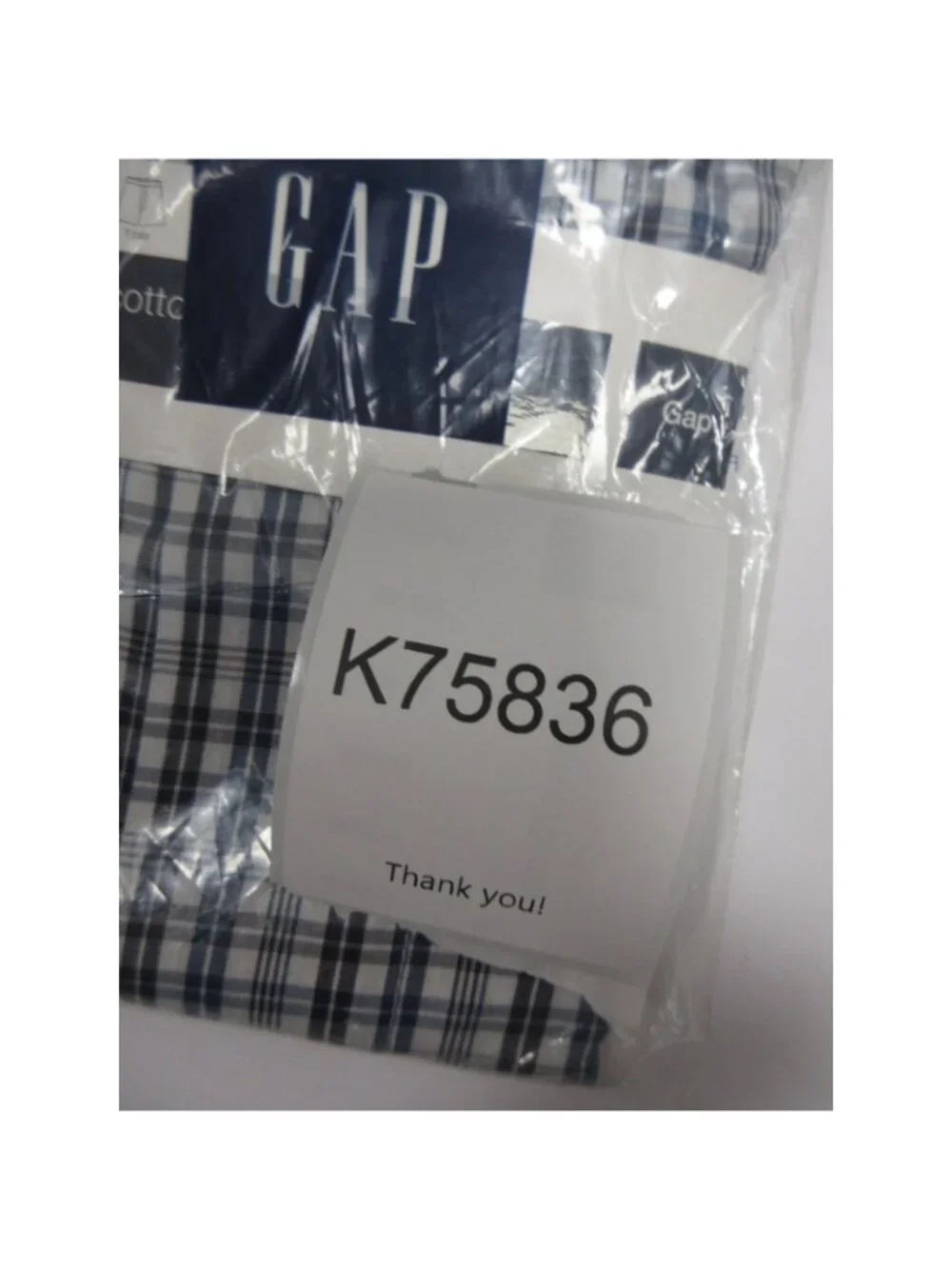 GAP Underwear XXL Boxer Shorts Toby Check Classic Cotton Deadstock NEW
